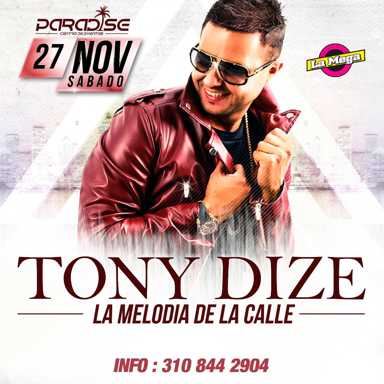 Tony Dize en Concierto – Nov. 27 2021 en Paradise